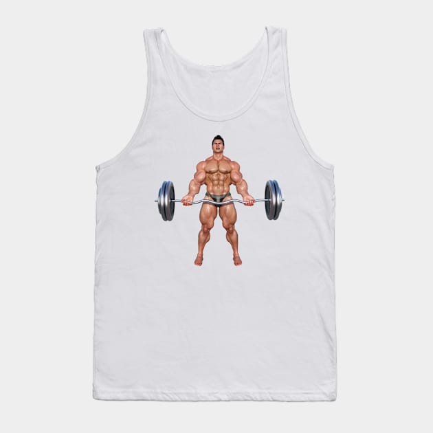 Bodybuilder in gym Tank Top by MB-Public